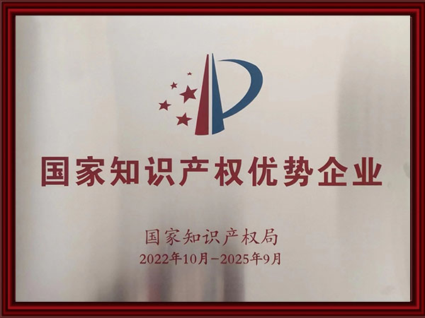 國家知識產權優(yōu)勢企業(yè)